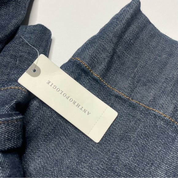 ANTHROPOLOGIE Pilcro Wide Leg Trouser Jumpsuit Denim Letterpress - Picture 7 of 10